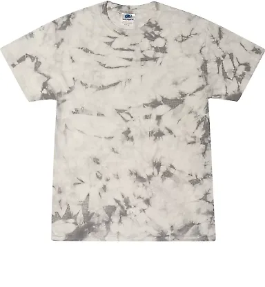 Tie-Dye 1390 Crystal Wash T-Shirt in Silver front view