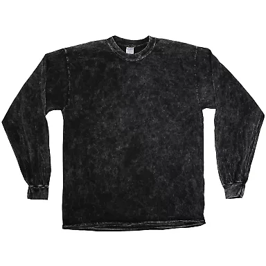 Tie-Dye CD2300 Mineral Long Sleeve T-Shirt BLACK front view