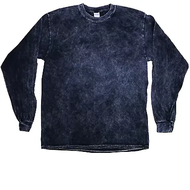 Tie-Dye CD2300 Mineral Long Sleeve T-Shirt NAVY front view