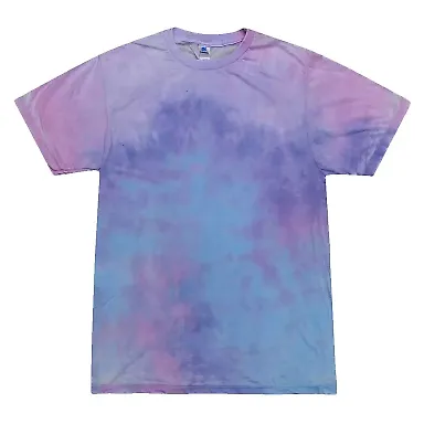 Tie-Dye CD1090 Adult Burnout Festival T-Shirt in Cotton candy front view