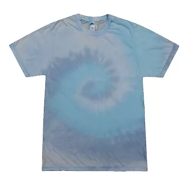 Tie-Dye CD1090 Adult Burnout Festival T-Shirt in Lagoon front view