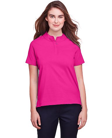 UltraClub UC105W Ladies' Lakeshore Stretch Cotton  in Heliconia front view