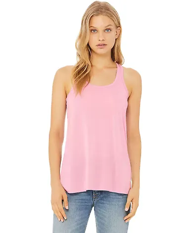 BELLA 8800 Womens Racerback Tank Top in Lilac front view