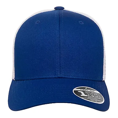 Yupoong-Flex Fit 110M 110® Mesh-Back Cap in Royal/ white front view