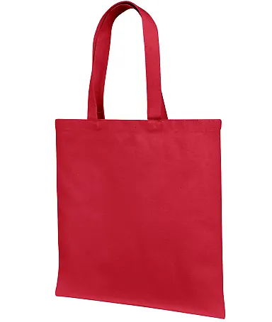 Liberty Bags LB85113 12 oz., Cotton Canvas Tote Ba RED front view