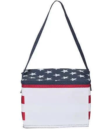 Liberty Bags OAD5051 Americana Cooler RED/ WHITE/ BLUE front view