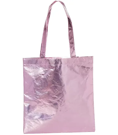 Liberty Bags FT003M Metallic Tote HOT PINK front view