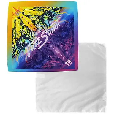 Liberty Bags PSB2121 Sublimation Triangle Bandana WHITE front view