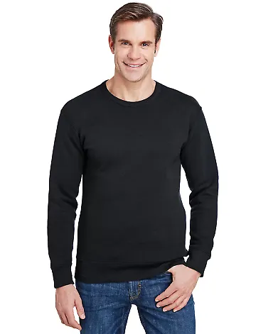 Gildan HF000 Hammer™ Fleece Sweatshirt in Black front view