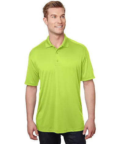 Gildan 488C00 Performance® Colorblock Sport Polo SAFETY GREEN front view