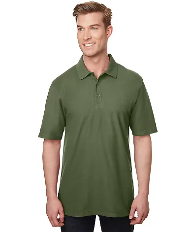 Gildan CP800 DryBlend® CVC Sport Shirt in Military green front view