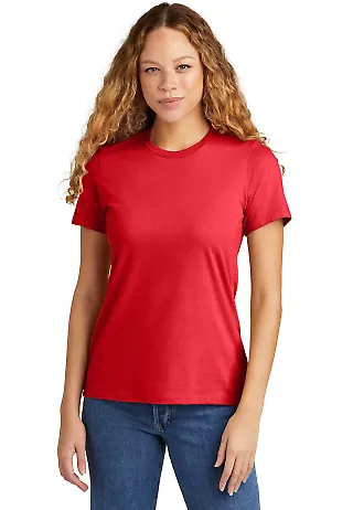 Gildan 67000L Softstyle Women's CVC T-Shirt in Red mist front view