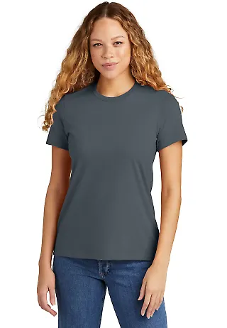 Gildan 67000L Softstyle Women's CVC T-Shirt in Steel blue front view