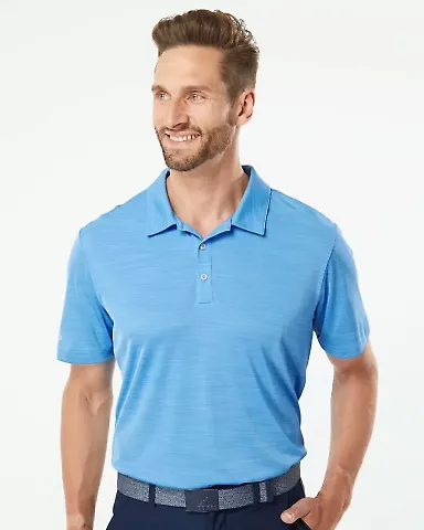 Adidas Golf Clothing A402 Mélange Sport Shirt Lucky Blue Melange front view