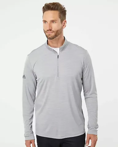 Adidas Golf Clothing A475 Lightweight Mélange Qua Mid Grey Melange front view