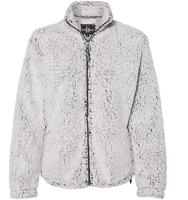 Boxercraft Q12 Women’s Sherpa Full-Zip Jacket Frosty Grey front view