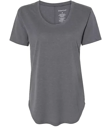 Boxercraft T61 Women’s At Ease Scoop Neck T-Shir Granite front view