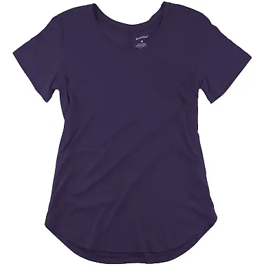 Boxercraft T61 Women’s At Ease Scoop Neck T-Shir Purple front view