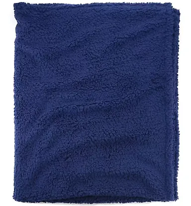 Boxercraft Q21 Sherpa Blanket Navy front view