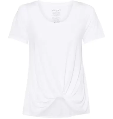 Boxercraft T52 Women's Twisted T-Shirt White front view