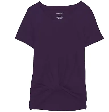 Boxercraft T52 Women's Twisted T-Shirt Purple front view