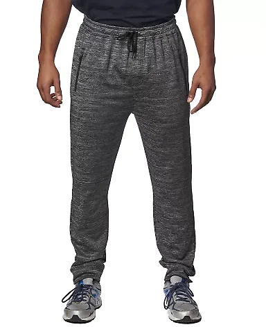 Burnside Clothing 8801 Performance Fleece Joggers Heather Charcoal front view