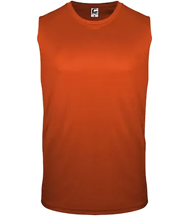 C2 Sport 5130 Sleeveless T-Shirt Burnt Orange front view