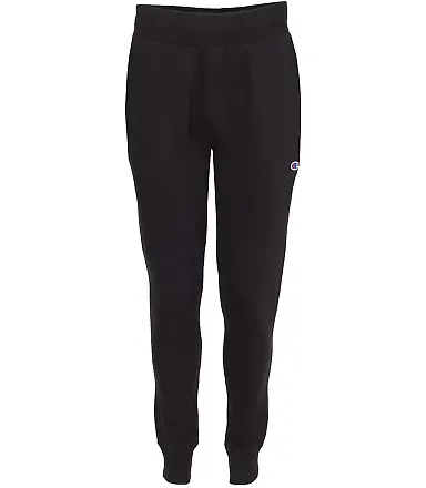 Champion Clothing RW25 Reverse Weave® Jogger Black front view
