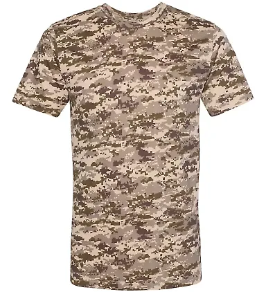 Code V 3907 Adult Camo Tee Sand Digital front view