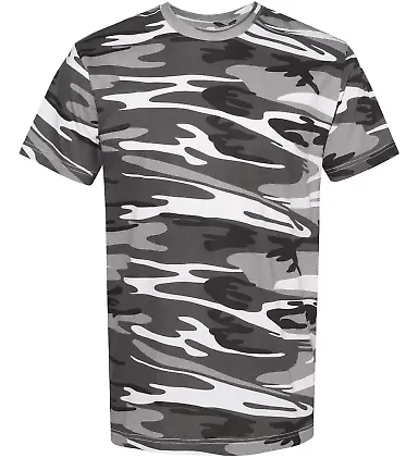 Code V 3907 Adult Camo Tee Urban Woodland front view
