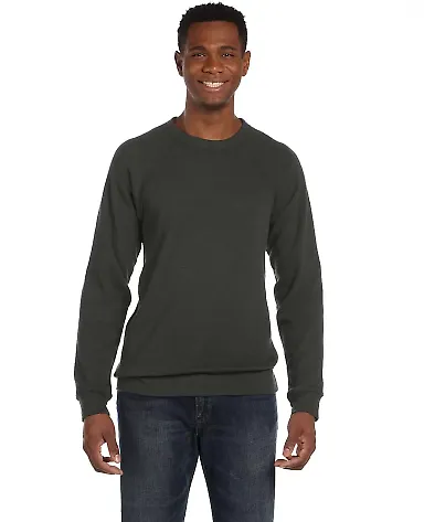 BELLA+CANVAS 3901 Unisex Sponge Fleece Sweatshirt in Solid black trblnd front view