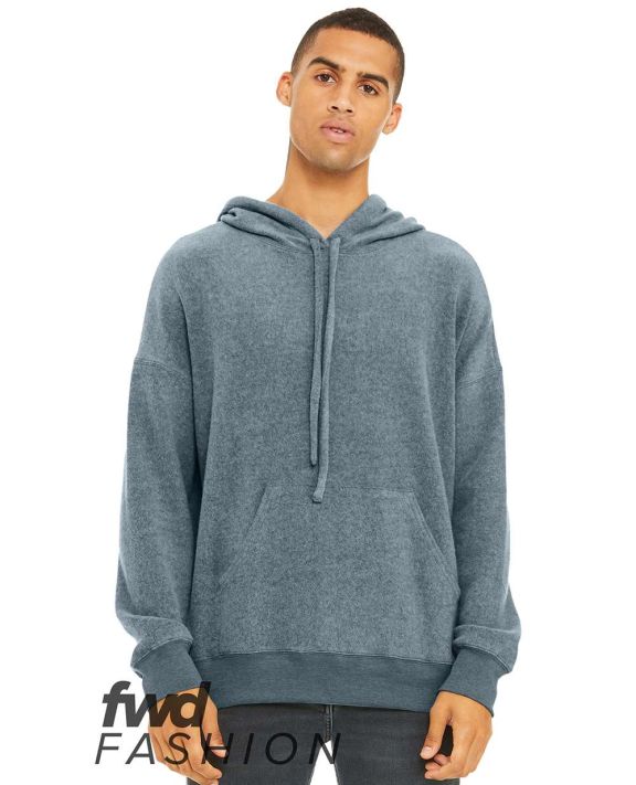 Bella + Canvas 3329 Fast Fashion Unisex Sueded Fle in Heather slate