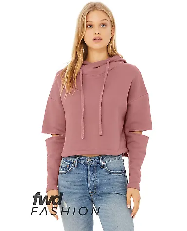 Bella + Canvas 7504 Fast Fashion Women's Cut Out F in Mauve front view