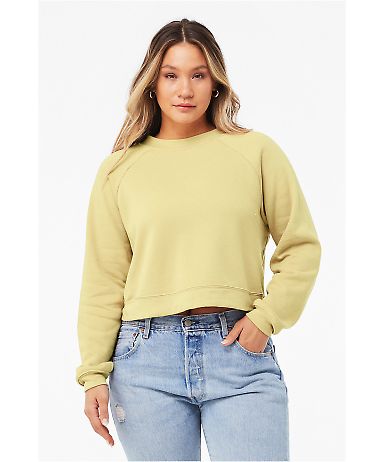 Bella + Canvas 7505 Fast Fashion Women's Raglan Pu FRENCH VANILLA front view