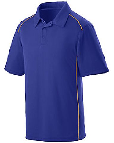 Augusta Sportswear 5091 Winning Streak Sport Shirt in Purple/ gold front view