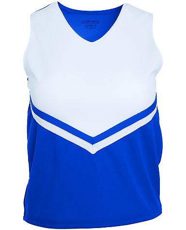 Augusta Sportswear 9110 Women's Pride Shell in Royal/ white/ white front view