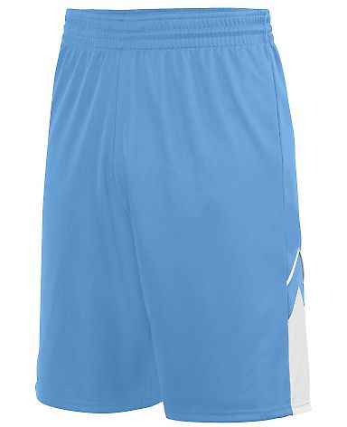 Augusta Sportswear 1169 Youth Alley-Oop Reversible in Columbia blue/ white front view