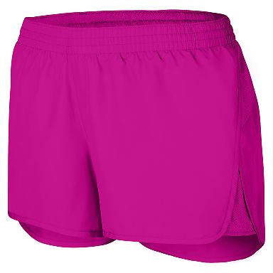 Augusta Sportswear 2430 Women's Wayfarer Shorts in Power pink front view