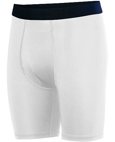 Augusta Sportswear 2615 Hyperform Compression Shor in White front view