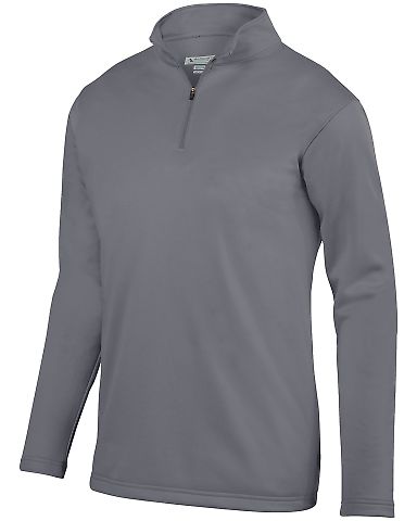 Augusta Sportswear 5508 Youth Wicking Fleece Pullo in Graphite front view