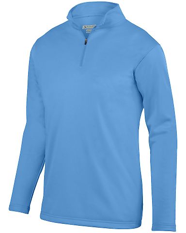Augusta Sportswear 5508 Youth Wicking Fleece Pullo in Columbia blue front view