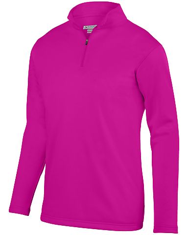 Augusta Sportswear 5508 Youth Wicking Fleece Pullo in Power pink front view