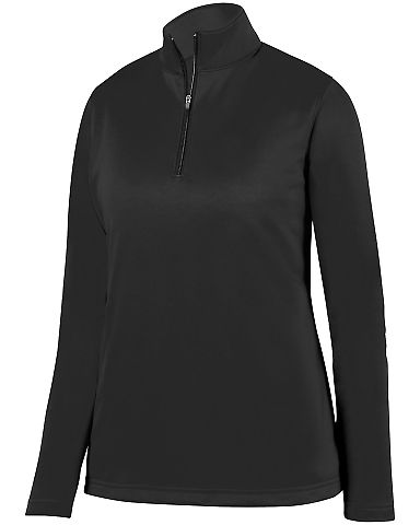 Augusta Sportswear 5509 Women's Wicking Fleece Qua in Black front view