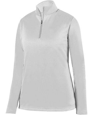 Augusta Sportswear 5509 Women's Wicking Fleece Qua in White front view