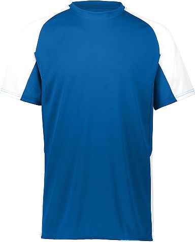 Augusta Sportswear 1517 Cutter Jersey in Royal/ white front view