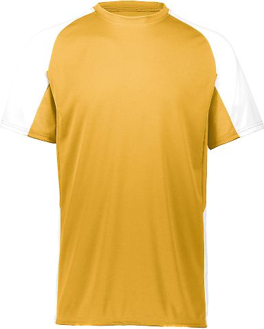Augusta Sportswear 1517 Cutter Jersey in Athletic gold/ white front view