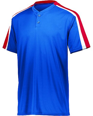 Augusta Sportswear 1557 Power Plus Jersey 2.0 in Royal/ red/ white front view