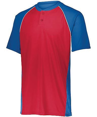 Augusta Sportswear 1561 Youth Limit Jersey in Royal/ red/ white front view