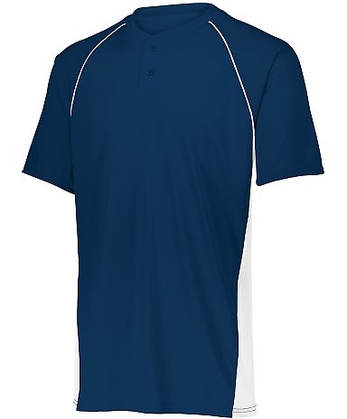 Augusta Sportswear 1561 Youth Limit Jersey in Navy/ white front view
