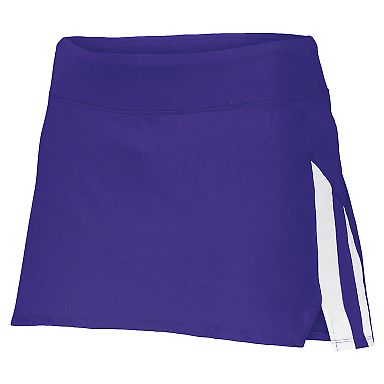 Augusta Sportswear 2440 Women's Full Force Skort in Purple/ white front view